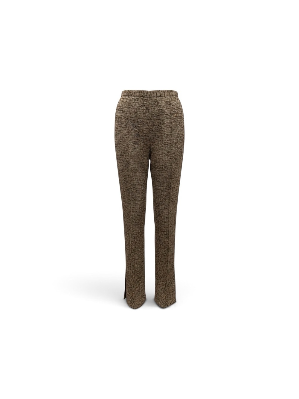 Gianfranco Ferre Gold & Deep Maroon Textured Straight-Leg Slip Ends Trousers